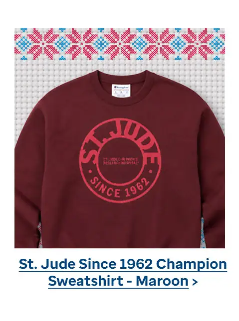St. Jude Since 1962 Champion Sweatshirt - Maroon
